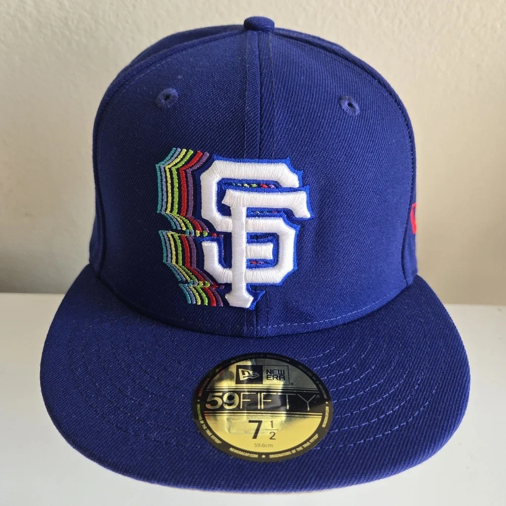 New Era San Francisco Giants 1984 All Star Game Patch 59Fifty Blue Fitted Hat 7½